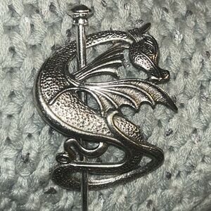 Silver Dragon Decorative hair Pin